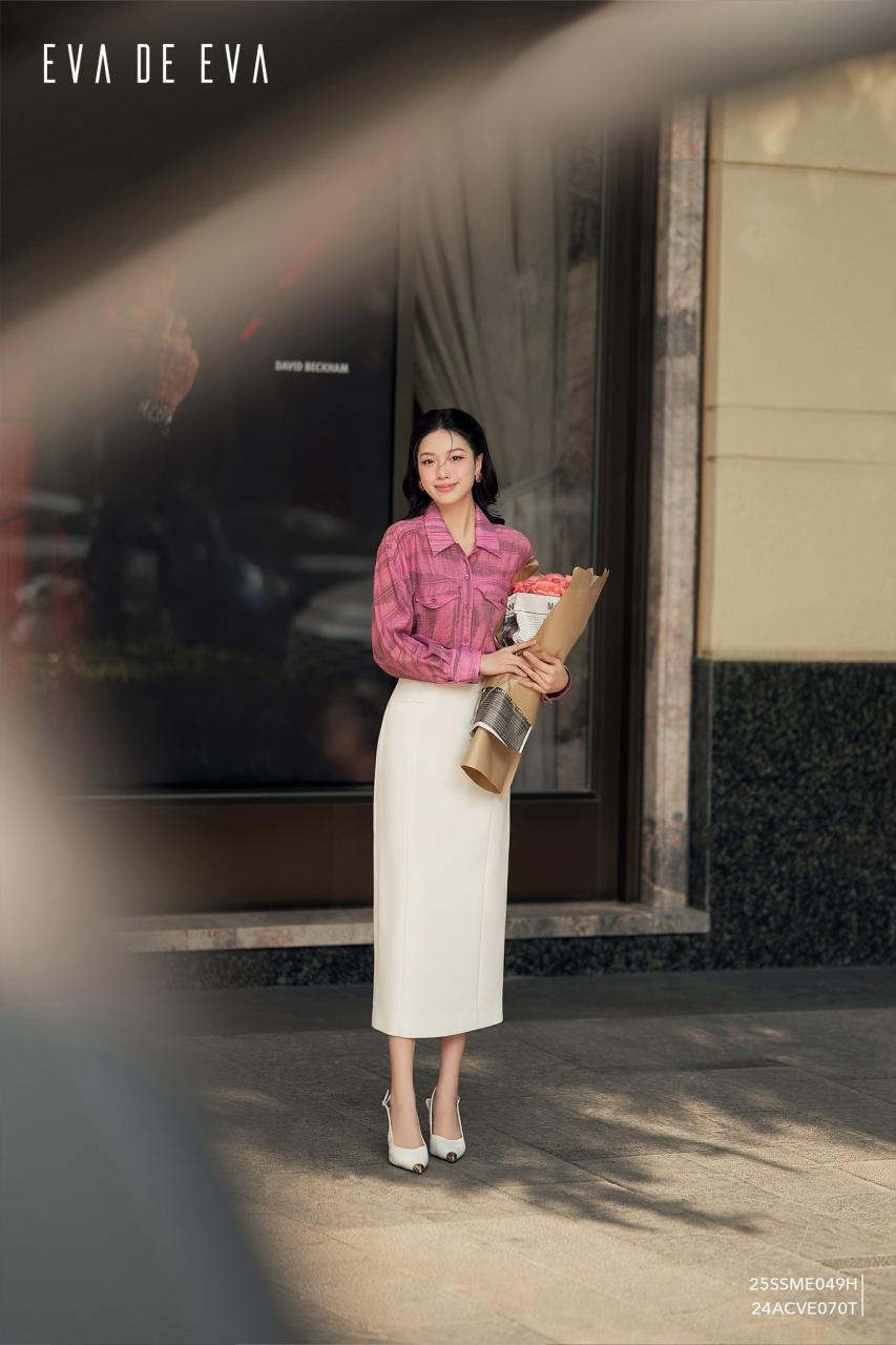 [🛒🇻🇳]Chân váy Midi, Dáng A 24ACVE070T – Eva De Eva , SKU – – evadeeva.com.vn 🇻🇳🛒Top1Shop🛒 🇻🇳Top1Vietnam🇻🇳 🛍🛒🇻🇳