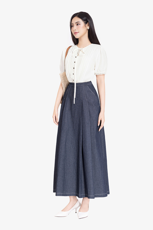 [🛒🇻🇳]Chân váy denim dáng xòe xếp ly – K&K Fashion , SKU – CV10-04 – kkfashion.vn 🇻🇳🛒Top1Shop🛒 🇻🇳Top1Vietnam🇻🇳 🛍🛒🇻🇳