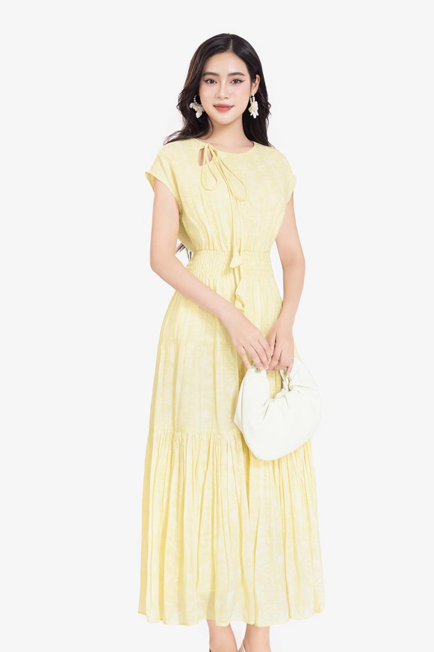 [🛒🇻🇳]Đầm vàng dáng xòe dài eo bo chun – K&K Fashion , SKU – HL31-30 – kkfashion.vn 🇻🇳🛒Top1Shop🛒 🇻🇳Top1Vietnam🇻🇳 🛍🛒🇻🇳