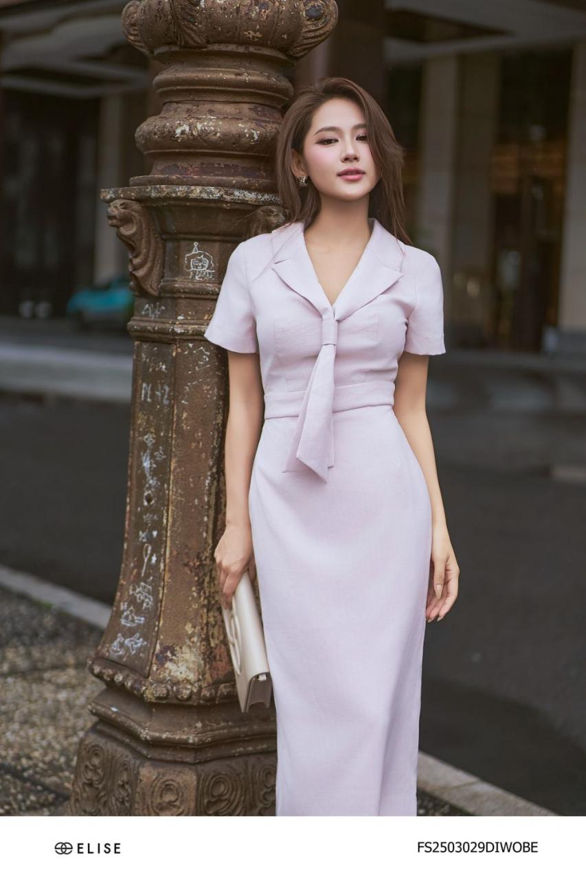 [🛒🇻🇳]ĐẦM BÚT CHÌ VÂN BE CỔ VEST DÂY BUỘC – , SKU – FS2503029DIWOBE – elise.vn 🇻🇳🛒Top1Shop🛒 🇻🇳Top1Vietnam🇻🇳 🛍🛒🇻🇳