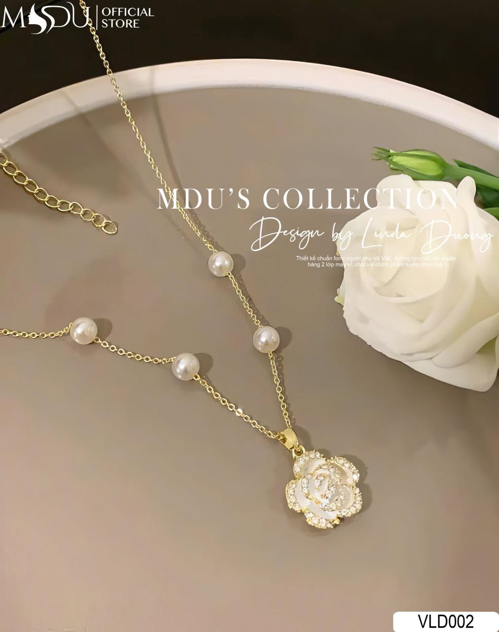 [🛒🇻🇳]VLD002 Dây Chuyền Đính Hoa Hồng Và Hạt Ngọc Trai Cao Cấp – , SKU – – mdufashion.com 🇻🇳🛒Top1Shop🛒 🇻🇳Top1Vietnam🇻🇳 🛍🛒🇻🇳