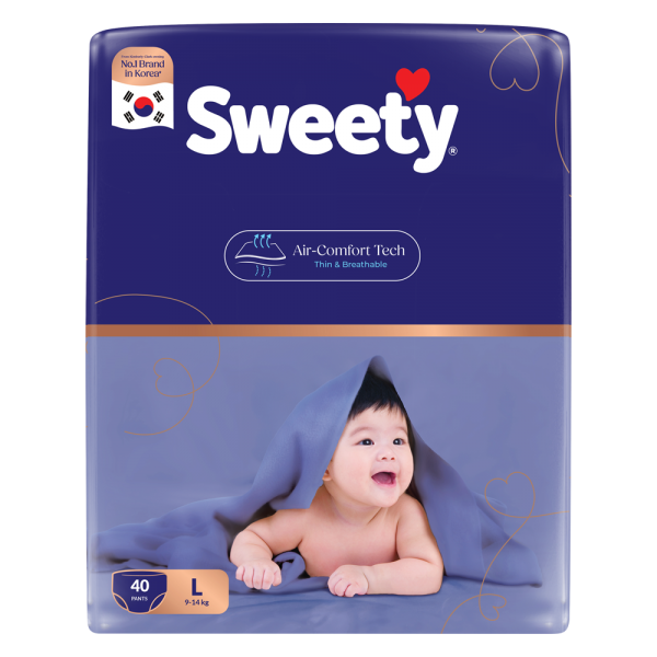 [🛒🇻🇳]Tã quần Sweety cỡ L 40 miếng – Sweety , SKU – 7414000000010 – concung.com 🇻🇳🛒Top1Shop🛒 🇻🇳Top1Vietnam🇻🇳 🛍🛒🇻🇳