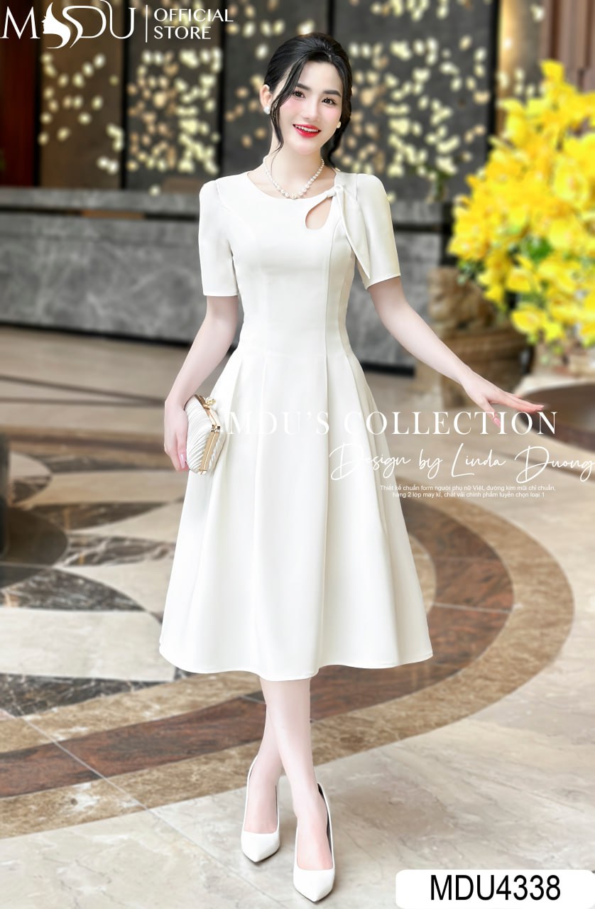 [🛒🇻🇳]Váy Thiết Kế MDU4338 – Dáng Dài Màu Kem Cổ Cách Điệu – , SKU – – mdufashion.com 🇻🇳🛒Top1Shop🛒 🇻🇳Top1Vietnam🇻🇳 🛍🛒🇻🇳