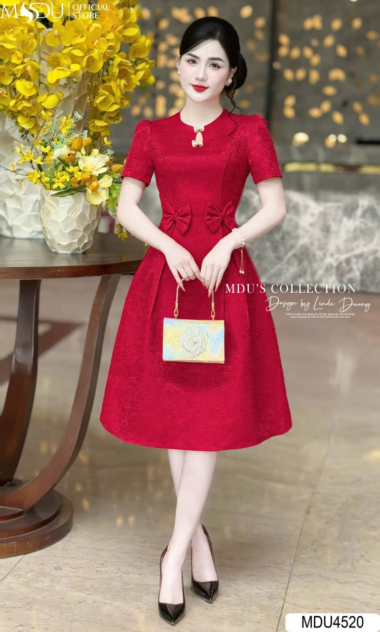 [🛒🇻🇳]Váy Thiết Kế MDU4520 Dáng Chữ A Màu Đỏ Sang Chảnh – , SKU – – mdufashion.com 🇻🇳🛒Top1Shop🛒 🇻🇳Top1Vietnam🇻🇳 🛍🛒🇻🇳