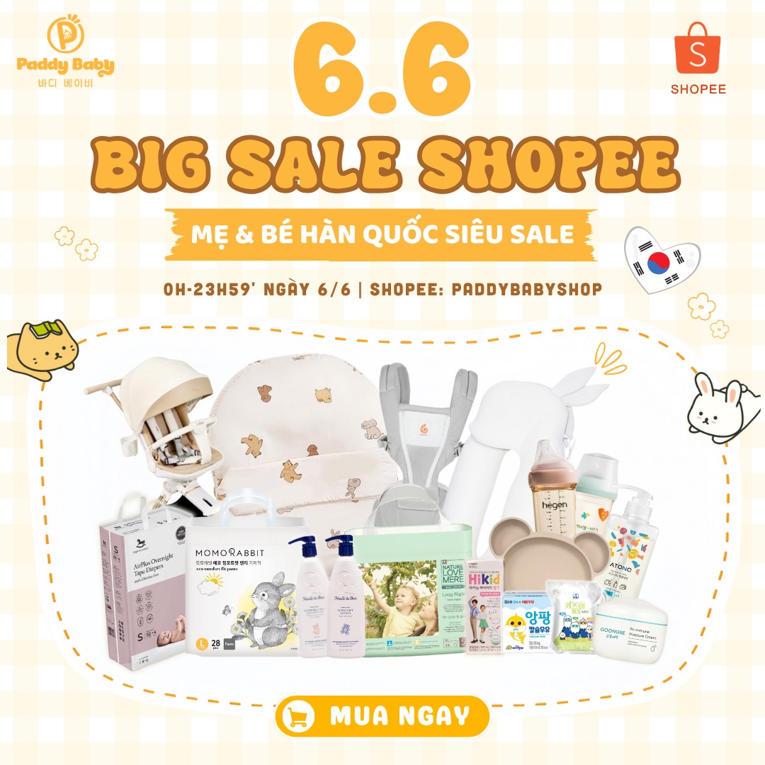 [🆕🇻🇳] Paddy Baby – Mẹ và Bé nội địa Hàn 🧑‍🧒❤️️👶⭐️  SHOPEE BIG SALE 6/6 – SIÊU DEAL MẸ BÉ
(paddybabyshop)
ĐỒ DÙNG MẸ & BÉ HÀN QUỐC SALE OFF UP TO 50%
VOUCHER KHỦNG
FREESHIP TOÀN QUỐC#Sale_Off Tất c , shares-0✔️ , likes-0❤️️ , date-2025-06-05 23:59:56🇻🇳🇻🇳🇻🇳📰🆕