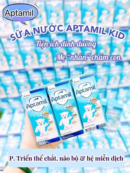[🆕🇻🇳] Shop TOM BABY  Chuyên Bỉm,Thời trang cho bé,các loại Bánh kẹo, Kem, Thực phâm dinh dưỡng 🧑‍🧒❤️️👶⭐️ SỮA NƯỚC APTAMIL KID HỘP 180ML & 110ML CHO BÉ TỪ 1 TUỔI
Vị sữa cực kì thơm ngon, Mẹ nào cũng khen con uống được nhiều hơn. Bình thường chỉ 120ml/cữ mà nay , shares-1✔️ , likes-3❤️️ , date-2025-06-10 17:52:59🇻🇳🇻🇳🇻🇳📰🆕