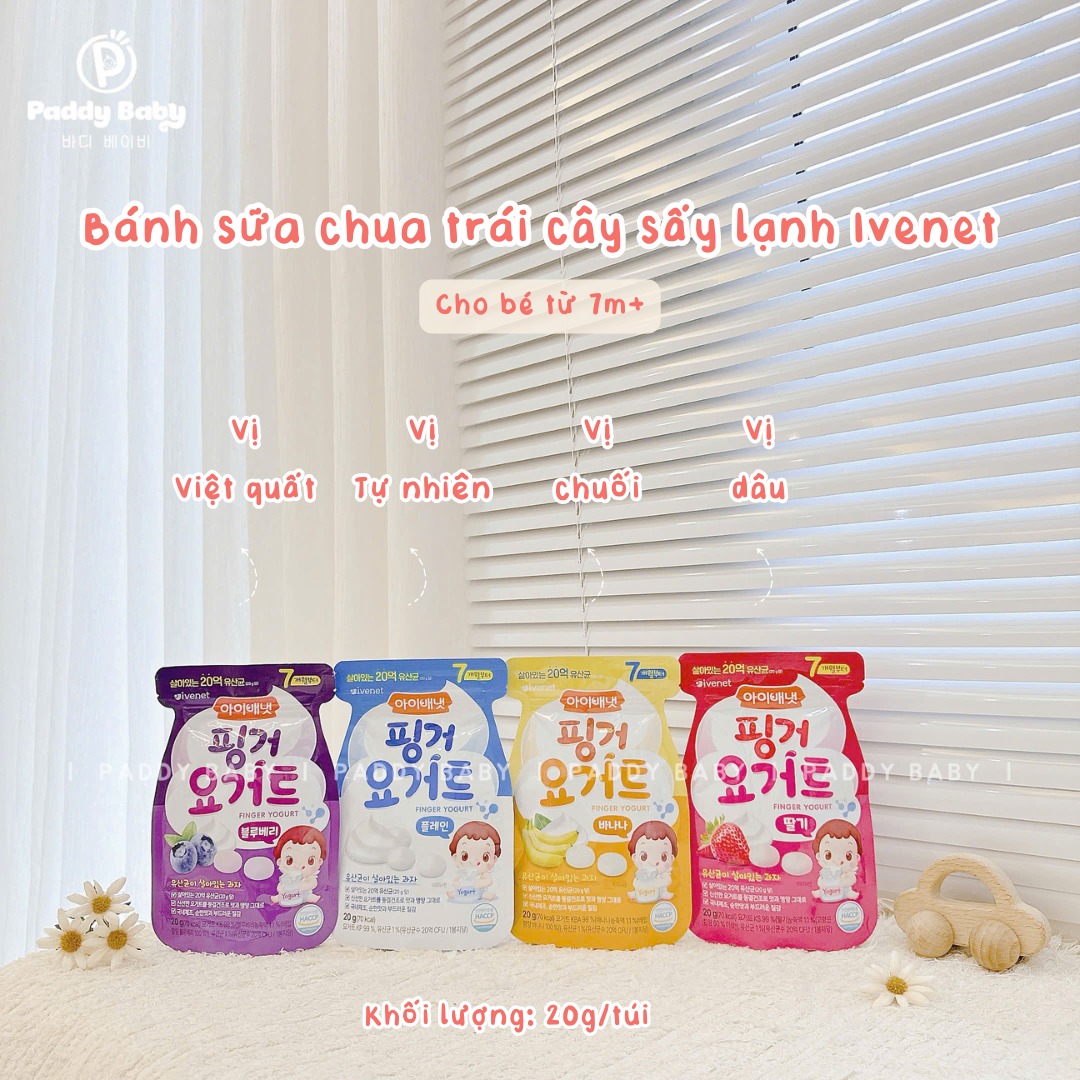 [🆕🇻🇳] Paddy Baby – Mẹ và Bé nội địa Hàn 🧑‍🧒❤️️👶⭐️ 𝐁𝐚́𝐧𝐡 𝐬𝐮̛̃𝐚 𝐜𝐡𝐮𝐚 𝐊𝐨𝐫𝐞𝐚 𝐜𝐡𝐨 𝐛𝐞́ 𝐭𝐮̛̀ 𝟕𝐌+
Bánh sữa chua khô IVENET mềm dễ tan trong miệng, bánh có vị chua chua ngọt ngọt của Yogurt và trái cây, sau khi t , shares-0✔️ , likes-0❤️️ , date-2025-06-14 19:00:27🇻🇳🇻🇳🇻🇳📰🆕