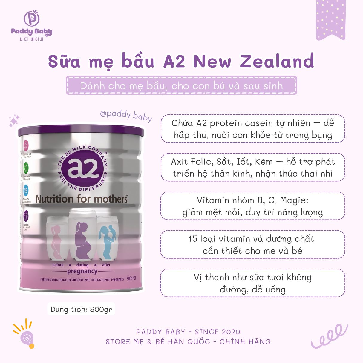 [🆕🇻🇳] Paddy Baby – Mẹ và Bé nội địa Hàn 🧑‍🧒❤️️👶⭐️   𝐒𝐮̛̃𝐚 𝐛𝐚̂̀𝐮 𝐀𝟐 𝐍𝐞𝐰 𝐙𝐞𝐚𝐥𝐚𝐧𝐝 𝐍𝐮𝐭𝐫𝐢𝐭𝐢𝐨𝐧 𝐟𝐨𝐫 𝐦𝐨𝐭𝐡𝐞𝐫 – 𝐂𝐡𝐚̆𝐦 𝐒𝐨́𝐜 𝐌𝐞̣ 𝐁𝐚̂̀𝐮, 𝐃𝐢𝐧𝐡 𝐃𝐮̛𝐨̛̃𝐧𝐠 𝐇𝐨𝐚̀𝐧 𝐇𝐚̉𝐨 𝐂𝐡𝐨 𝐓𝐡𝐚𝐢 𝐍𝐡𝐢Vị sữa mát dễ uống – mẹ khỏe, con hấp th , shares-0✔️ , likes-0❤️️ , date-2025-06-26 01:30:08🇻🇳🇻🇳🇻🇳📰🆕