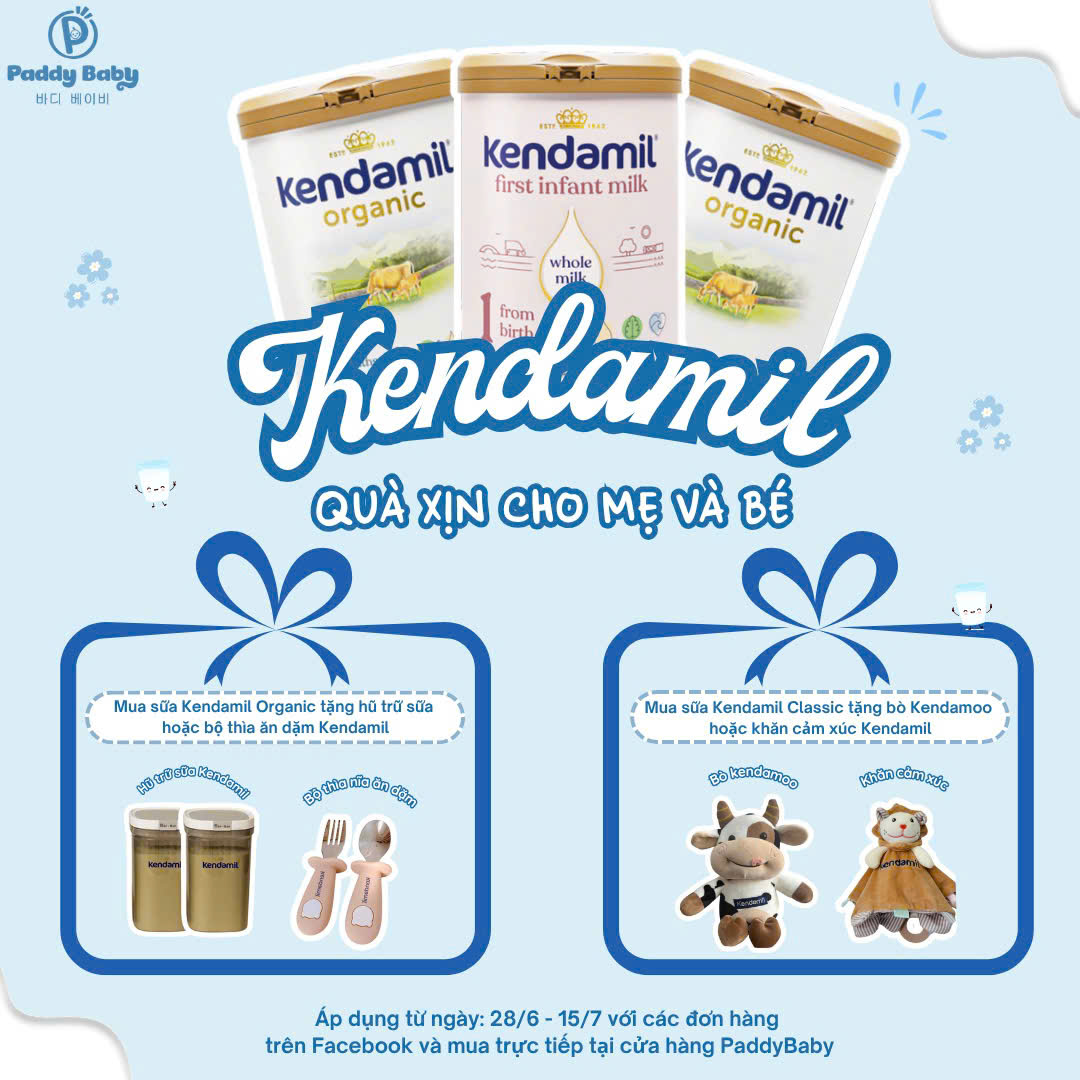 [🆕🇻🇳] Paddy Baby – Mẹ và Bé nội địa Hàn 🧑‍🧒❤️️👶⭐️  𝐐𝐮𝐚̀ 𝐭𝐚̣̆𝐧𝐠 𝐬𝐢𝐞̂𝐮 𝐡𝐚̂́𝐩 𝐝𝐚̂̃𝐧 𝐜𝐮̀𝐧𝐠 𝐬𝐮̛̃𝐚 𝐊𝐞𝐧𝐝𝐚𝐦𝐢𝐥 𝐭𝐚̣𝐢 𝐏𝐚𝐝𝐝𝐲 𝐁𝐚𝐛𝐲
Từ 28/6 – 15/7, mẹ mua sữa là có quà xinh mang về liền tay:
Kendamil Organic số 1, 2
, shares-0✔️ , likes-0❤️️ , date-2025-06-28 23:20:03🇻🇳🇻🇳🇻🇳📰🆕