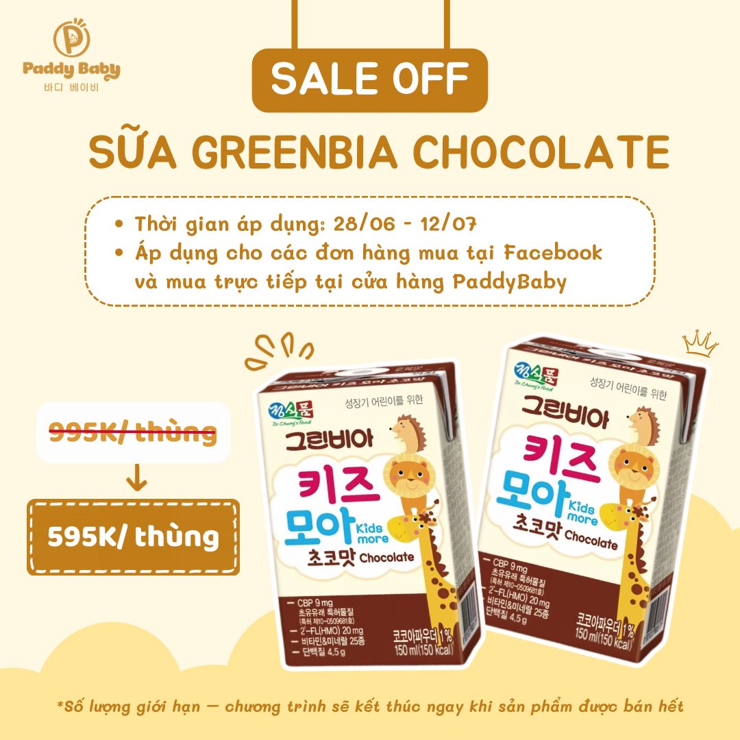 [🆕🇻🇳] Paddy Baby – Mẹ và Bé nội địa Hàn 🧑‍🧒❤️️👶⭐️ [𝗦𝗔𝗟𝗘] 𝗦𝗨̛̃𝗔 𝗚𝗥𝗘𝗘𝗡𝗕𝗜𝗔 𝗖𝗛𝗢𝗖𝗢𝗟𝗔𝗧𝗘 𝗛𝗔̀𝗡 𝗤𝗨𝗢̂́𝗖 – Siêu hot, giúp bé tăng cân phát triển chiều cao toàn diện𝗦𝗔𝗟𝗘 chỉ còn 𝟱𝟵𝟱𝗸/ 𝘁𝗵𝘂̀𝗻𝗴 – giá gốc 995k/ thùng, shares-0✔️ , likes-0❤️️ , date-2025-06-29 02:30:07🇻🇳🇻🇳🇻🇳📰🆕