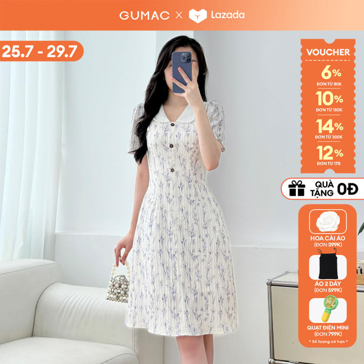 [🛒🇻🇳][25-29.7 |Voucher 10-12%] Đầm nữ A bâu phối thời trang GUMAC DE07041 – Gumac , SKU – 2688758502_VNAMZ-13155135832 – lazada.vn 🇻🇳🛒Top1Shop🛒 🇻🇳Top1Vietnam🇻🇳 🛍🛒🇻🇳
