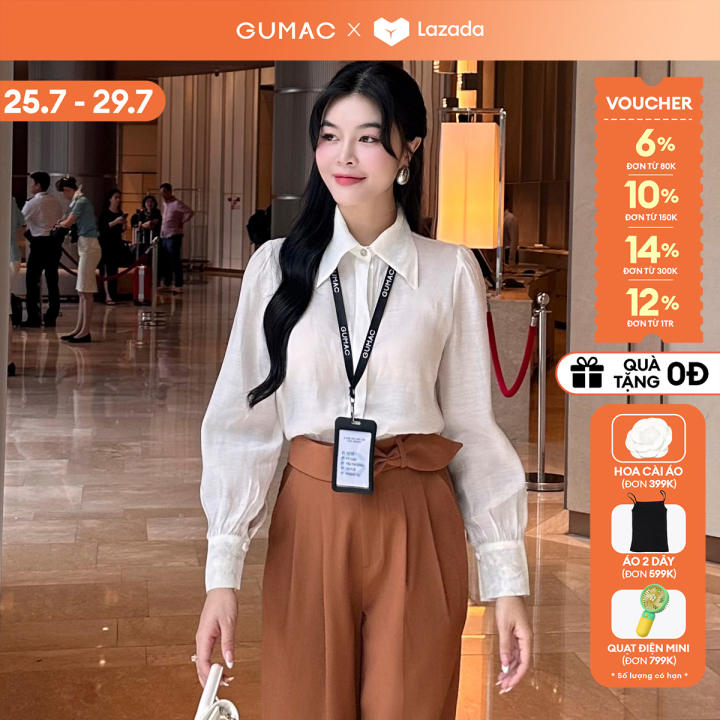 [🛒🇻🇳][25-29.7 |Voucher 10-12%] Áo sơ mi nữ phối ren thời trang GUMAC AE09028 – Gumac , SKU – 2769848882_VNAMZ-13528555502 – lazada.vn 🇻🇳🛒Top1Shop🛒 🇻🇳Top1Vietnam🇻🇳 🛍🛒🇻🇳