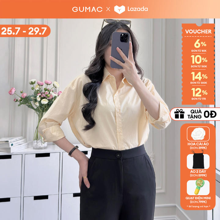 [🛒🇻🇳][25-29.7 |Voucher 10-12%] Áo sơ mi nữ thêu sau thời trang Gmorning – GUMAC YAE12085 – Gumac , SKU – 2920841533_VNAMZ-14104434539 – lazada.vn 🇻🇳🛒Top1Shop🛒 🇻🇳Top1Vietnam🇻🇳 🛍🛒🇻🇳