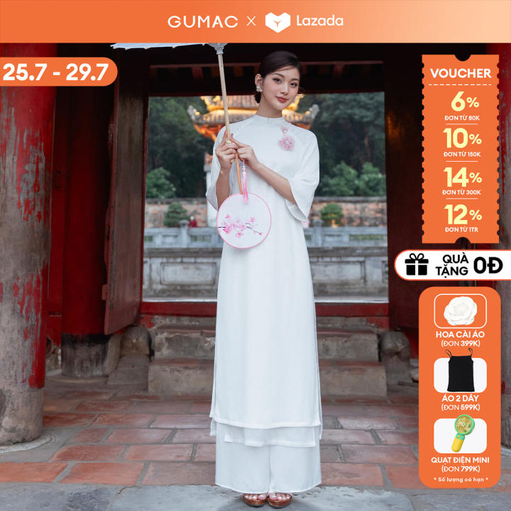 [🛒🇻🇳][25-29.7 |Voucher 10-12%] Set lẻ Áo dài 2 tà đính hoa thời trang GUMAC QPD12055 – Quần lụa ống rộng thời trang GUMAC QD12097 – Gumac , SKU – 2501733781_VNAMZ-12266180461 – lazada.vn 🇻🇳🛒Top1Shop🛒 🇻🇳Top1Vietnam🇻🇳 🛍🛒🇻🇳