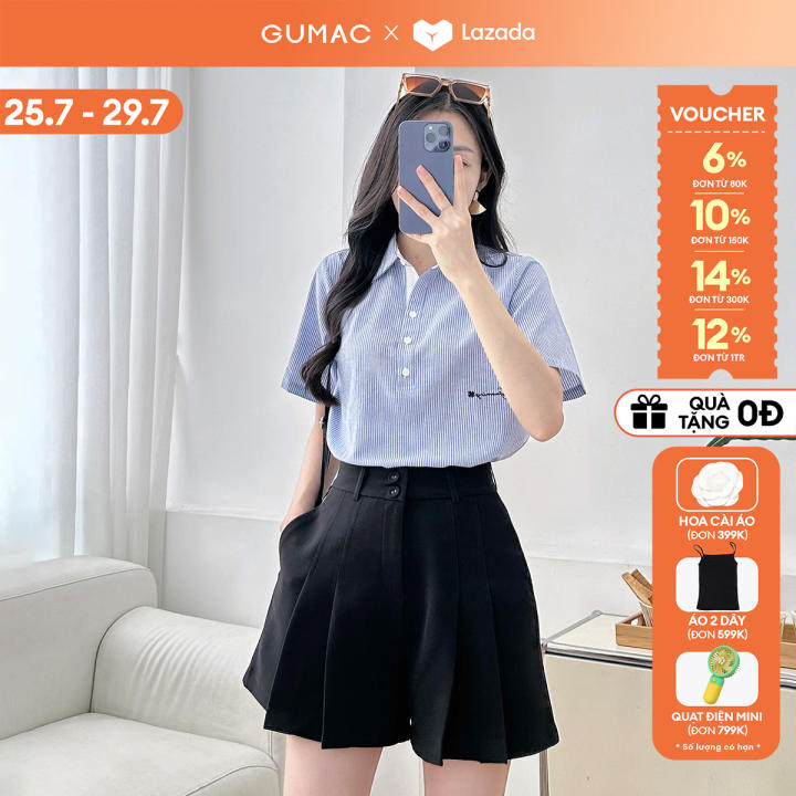 [🛒🇻🇳][25-29.7 |Voucher 10-12%] Áo sơ mi nữ cổ kiểu màu xanh thời trang Gmorning – GUMAC YAF04051 – Gumac , SKU – 3063216859_VNAMZ-14729980814 – lazada.vn 🇻🇳🛒Top1Shop🛒 🇻🇳Top1Vietnam🇻🇳 🛍🛒🇻🇳