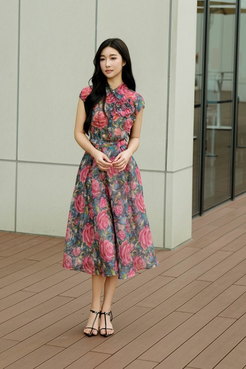 [🛒🇻🇳]Váy Đầm – Floral Organza Flared Dress With Flower – , SKU – – sixdo.vn 🇻🇳🛒Top1Shop🛒 🇻🇳Top1Vietnam🇻🇳 🛍🛒🇻🇳