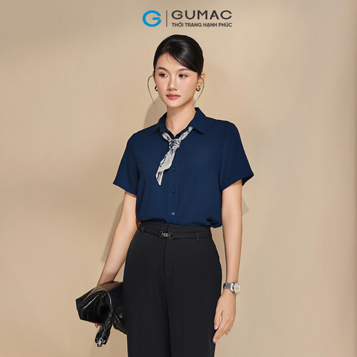 [🛒🇻🇳][25-29.7 |Voucher 10-12%] Áo sơ mi nữ tay ngắn Regular B2 màu trắng – be – xanh đen thời trang GUMAC BAE00002 – AF05047 – Gumac , SKU – 2610327835_VNAMZ-14792923185 – lazada.vn 🇻🇳🛒Top1Shop🛒 🇻🇳Top1Vietnam🇻🇳 🛍🛒🇻🇳