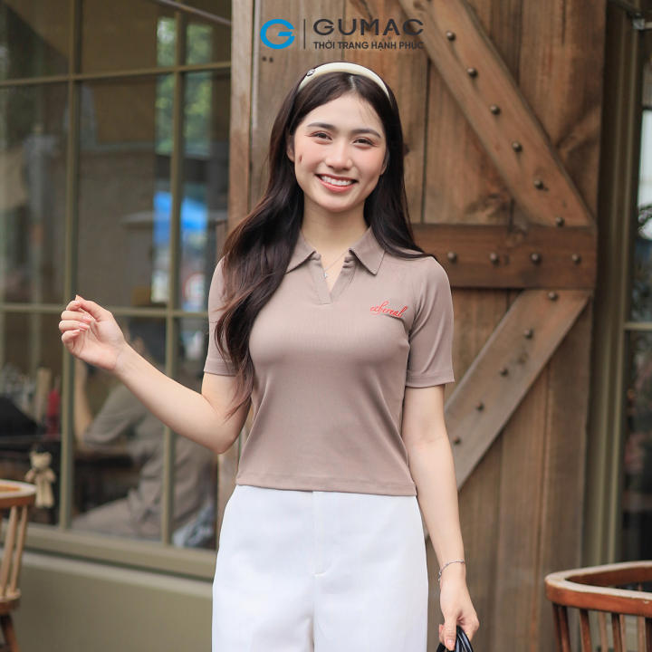 [🛒🇻🇳][25-29.7 |Voucher 10-12%] Áo Polo thêu chữ thời trang GUMAC LPLE1028 – Gumac , SKU – 2822615225_VNAMZ-13730843951 – lazada.vn 🇻🇳🛒Top1Shop🛒 🇻🇳Top1Vietnam🇻🇳 🛍🛒🇻🇳