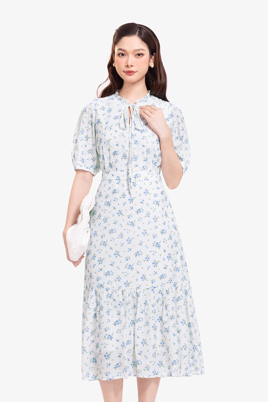 [🛒🇻🇳]Đầm trắng hoa nhí dáng đuôi cá – K&K Fashion , SKU – KK176-39 – kkfashion.vn 🇻🇳🛒Top1Shop🛒 🇻🇳Top1Vietnam🇻🇳 🛍🛒🇻🇳
