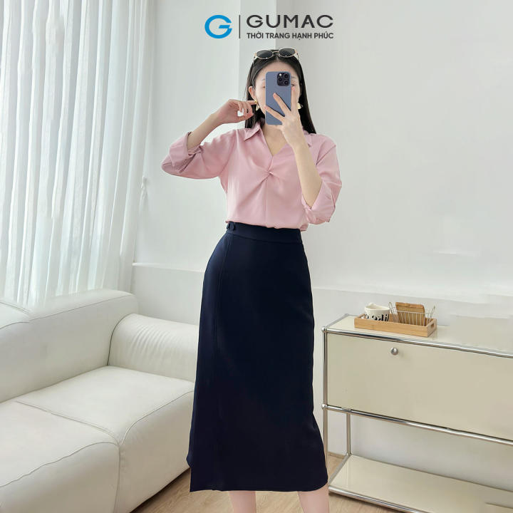 [🛒🇻🇳][25-29.7 |Voucher 10-12%] Chân váy nữ dáng suông tà đắp đính nút xẻ sau màu đen – xanh đen công sở thời trang GUMAC LVE1106 – Gumac , SKU – 2925311769_VNAMZ-14562798723 – lazada.vn 🇻🇳🛒Top1Shop🛒 🇻🇳Top1Vietnam🇻🇳 🛍🛒🇻🇳