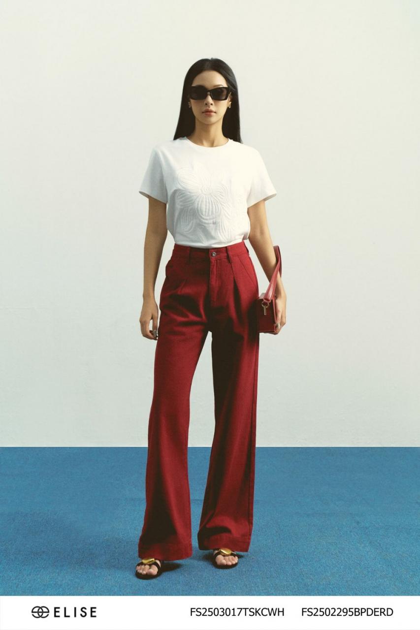 [🛒🇻🇳]QUẦN DENIM SUÔNG MÀU ĐỎ ĐUN – , SKU – FS2502295BPDERD – elise.vn 🇻🇳🛒Top1Shop🛒 🇻🇳Top1Vietnam🇻🇳 🛍🛒🇻🇳