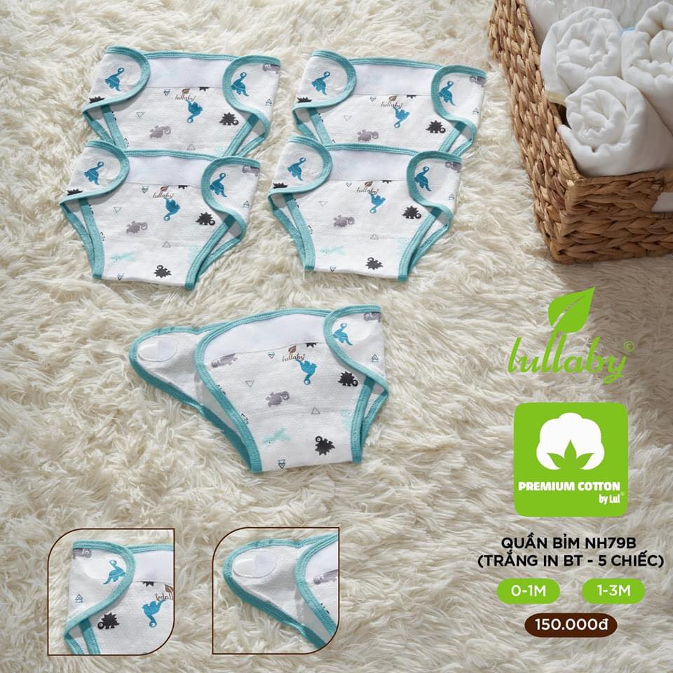 [🛒🇻🇳]NH79B.6 – Quần bỉm sơ sinh Lullaby màu trắng in BT – Lullaby , SKU – 4398 – moby.com.vn 🇻🇳🛒Top1Shop🛒 🇻🇳Top1Vietnam🇻🇳 🛍🛒🇻🇳