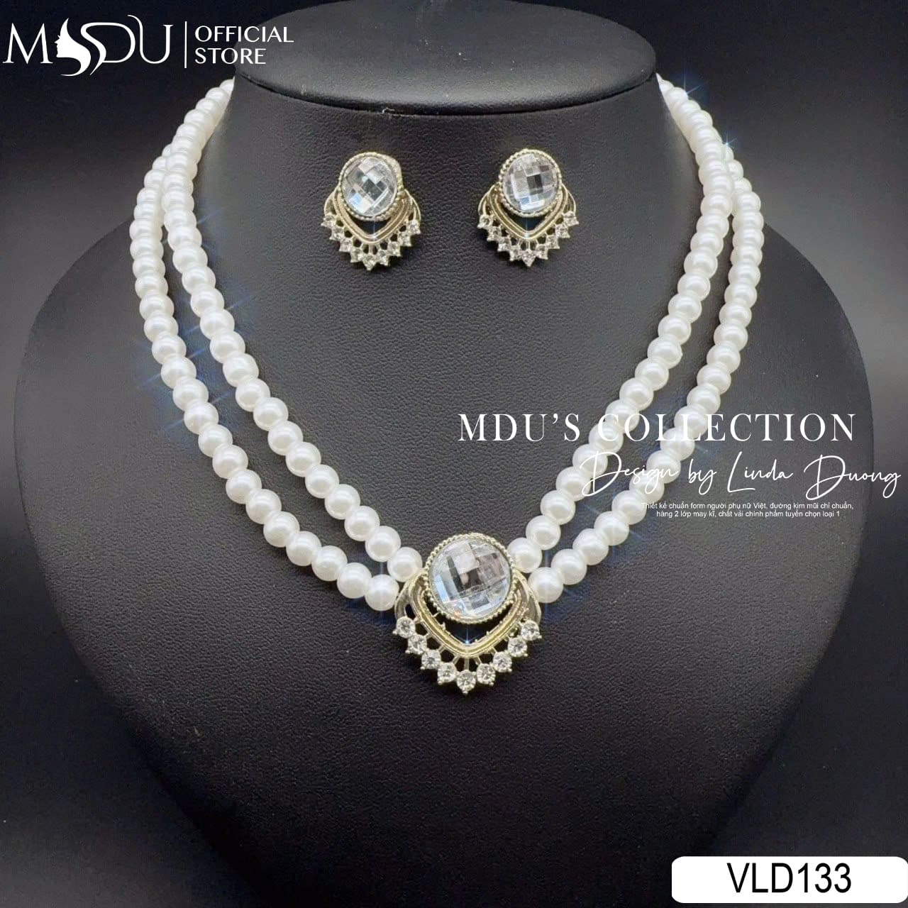 [🛒🇻🇳]VLD133 – Bộ Trang Sức Ngọc Trai Đá Cắt Giác Kiêu Sa – , SKU – – mdufashion.com 🇻🇳🛒Top1Shop🛒 🇻🇳Top1Vietnam🇻🇳 🛍🛒🇻🇳