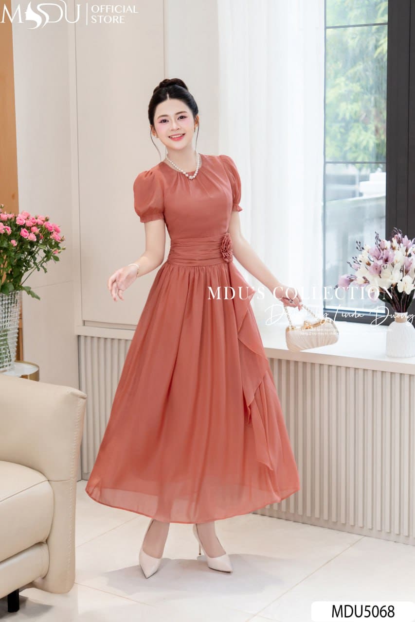 [🛒🇻🇳]Váy Thiết Kế MDU5068 Tơ Óng San Hô Duyên Dáng Thanh Thoát – , SKU – – mdufashion.com 🇻🇳🛒Top1Shop🛒 🇻🇳Top1Vietnam🇻🇳 🛍🛒🇻🇳