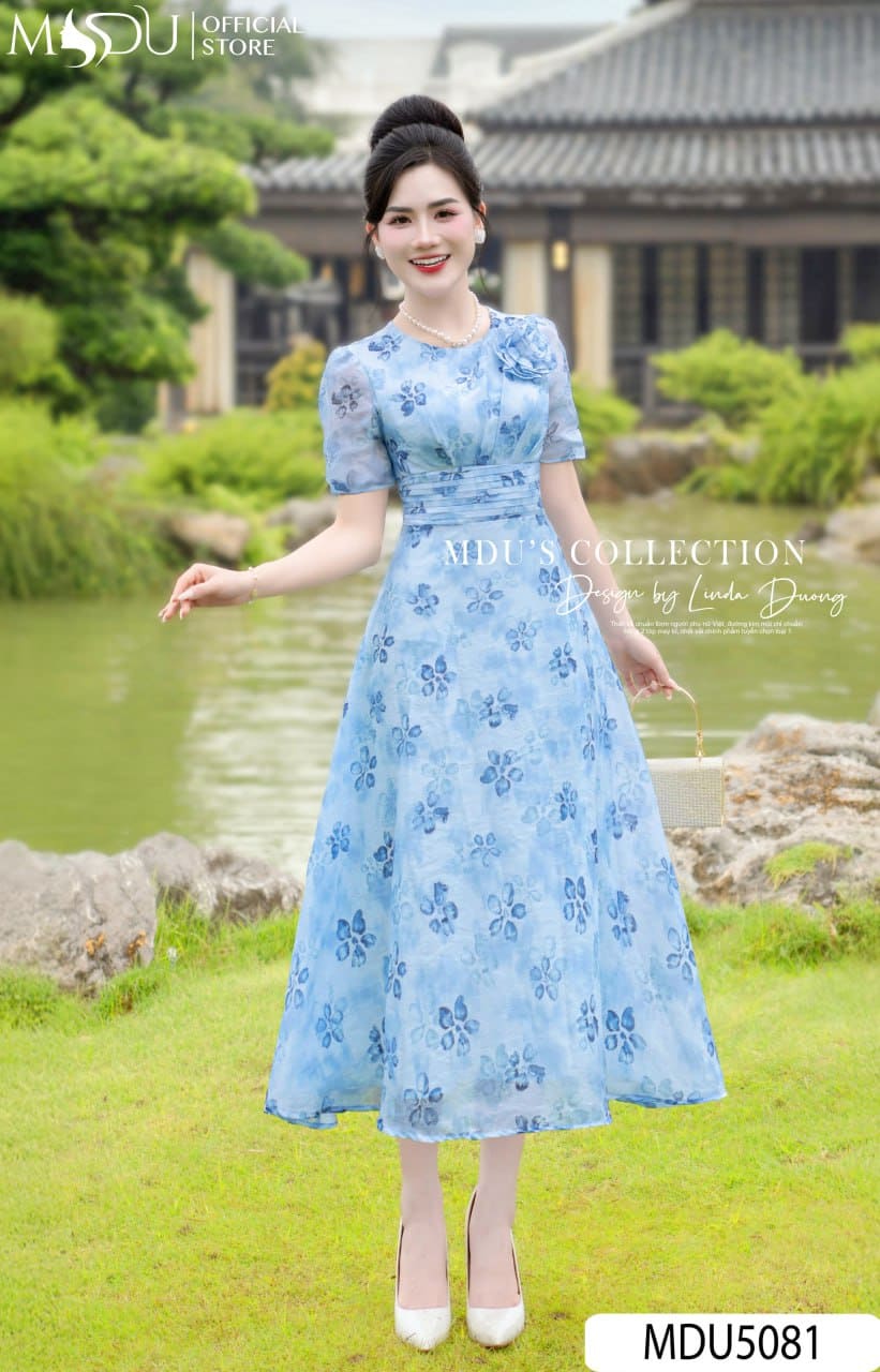 [🛒🇻🇳]Váy Thiết Kế MDU5081 Tơ Tằm Ép Xanh Loang Nhẹ Nhàng Bay Bổng – , SKU – – mdufashion.com 🇻🇳🛒Top1Shop🛒 🇻🇳Top1Vietnam🇻🇳 🛍🛒🇻🇳