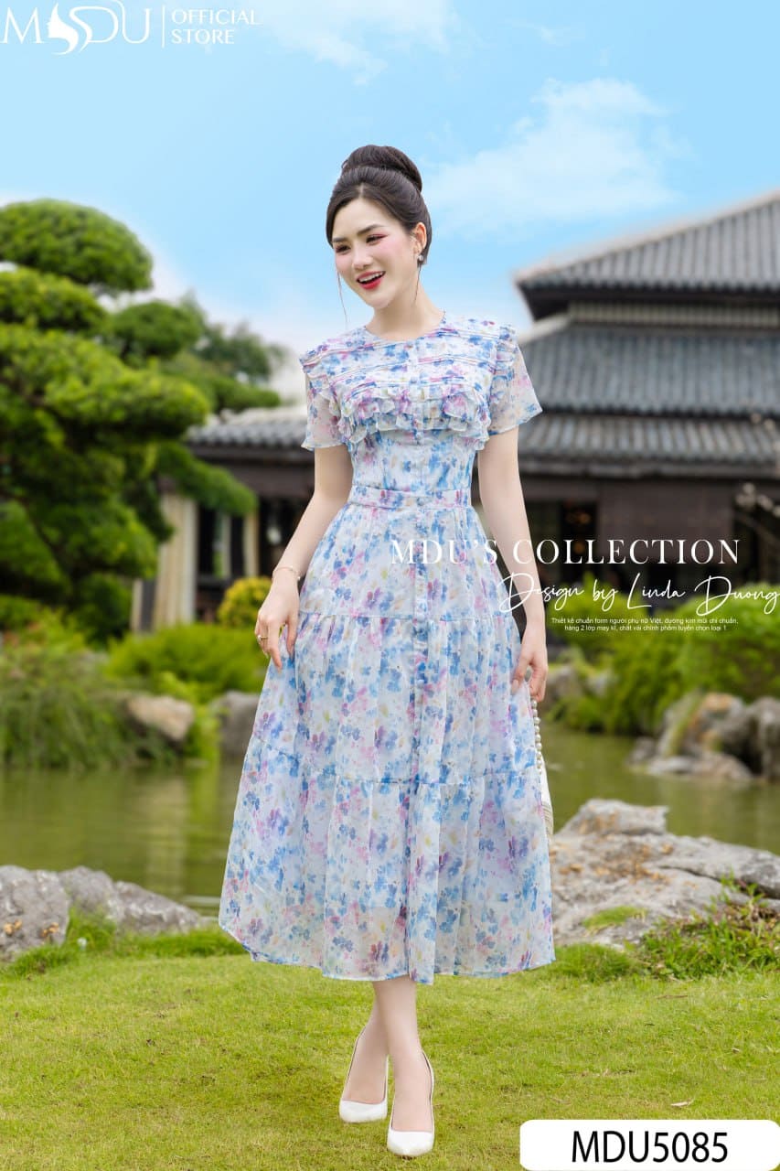 [🛒🇻🇳]Váy Thiết Kế MDU5085 Tơ Xước Xòe Nhẹ Họa Tiết Hoa Nhỏ – , SKU – – mdufashion.com 🇻🇳🛒Top1Shop🛒 🇻🇳Top1Vietnam🇻🇳 🛍🛒🇻🇳