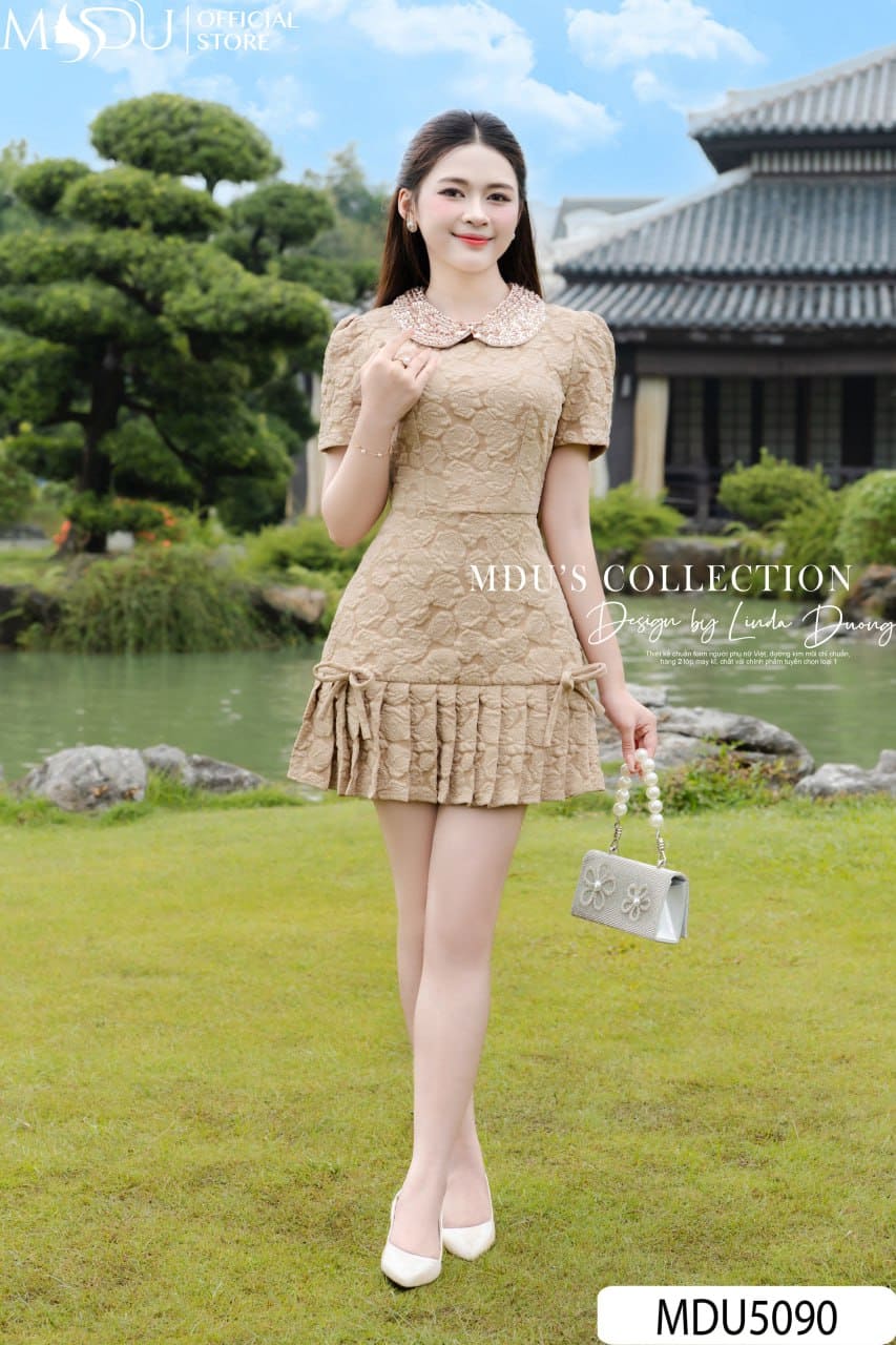 [🛒🇻🇳]Váy Thiết Kế MDU5090 Gấm Xốp Hoa Nổi Đính Đá Xếp Ly Nữ Tính – , SKU – – mdufashion.com 🇻🇳🛒Top1Shop🛒 🇻🇳Top1Vietnam🇻🇳 🛍🛒🇻🇳