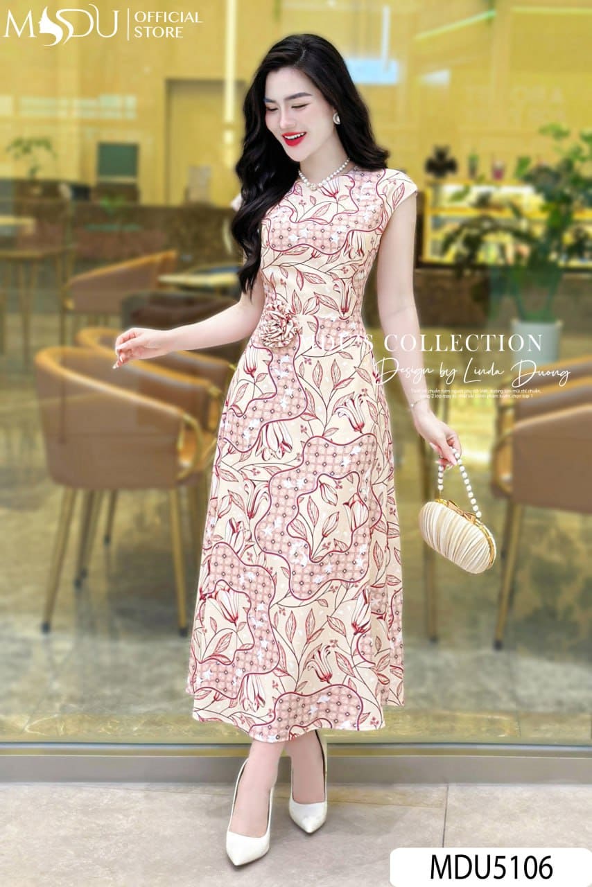 [🛒🇻🇳]Váy Thiết Kế MDU5106 Lụa Mango Mềm Mát Dáng Suông Thanh Lịch – , SKU – – mdufashion.com 🇻🇳🛒Top1Shop🛒 🇻🇳Top1Vietnam🇻🇳 🛍🛒🇻🇳