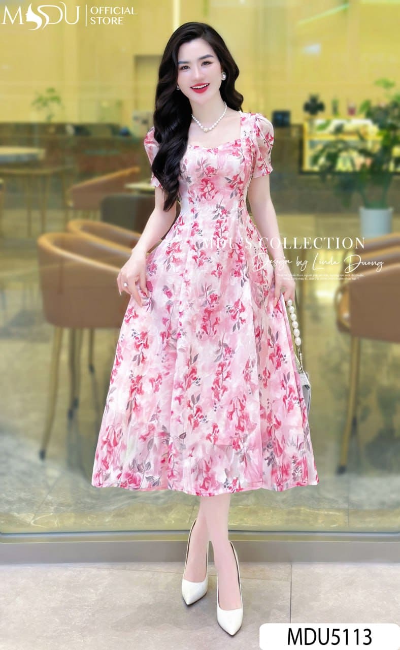 [🛒🇻🇳]Váy Thiết Kế MDU5113 Tơ Ép In Hoa Loang – Dịu Dàng Nữ Tính – , SKU – – mdufashion.com 🇻🇳🛒Top1Shop🛒 🇻🇳Top1Vietnam🇻🇳 🛍🛒🇻🇳