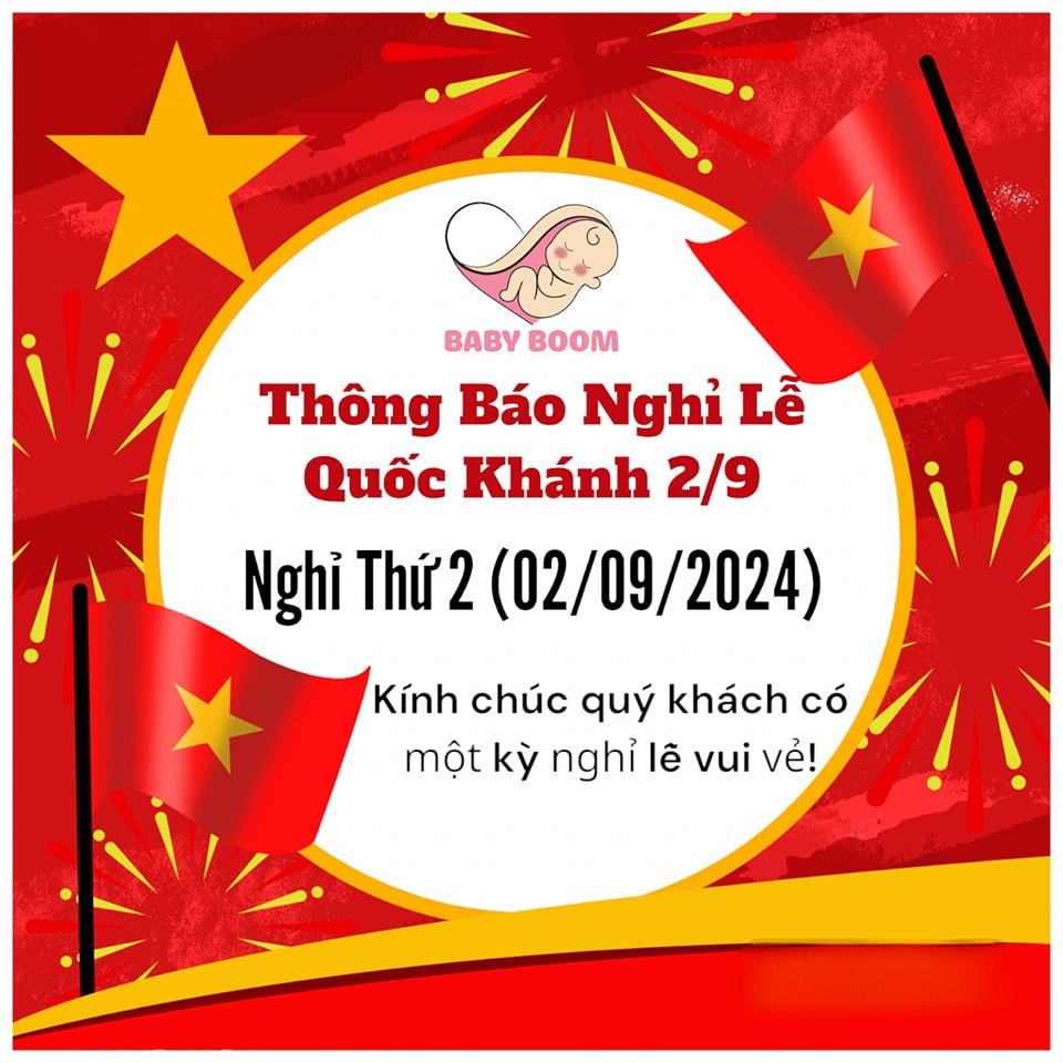 [🆕🇻🇳]  Baby Boom – Trọn Gói Đi Sinh – Đồ Dùng Cho Mẹ và Bé 🧑‍🧒❤️️👶⭐️ Babyboom thông báo nghỉ lễ Quốc Khánh 2.9
Chúc quý khách hàng có kỳ nghỉ Lễ vui vẻ
, shares-0✔️ , likes-3❤️️ , date-2024-08-31 16:00:47🇻🇳🇻🇳🇻🇳📰🆕
