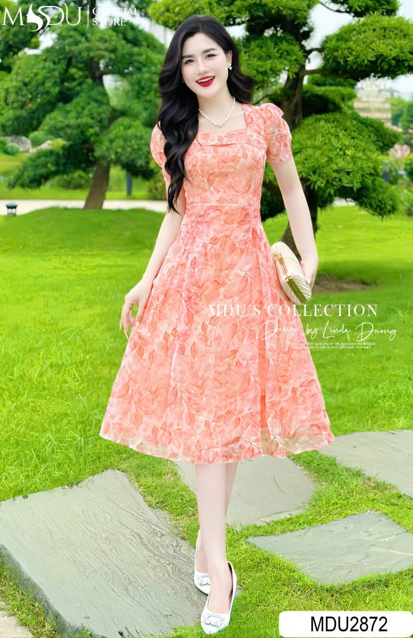 [🆕🇻🇳] DONNA Store FS  – Chuyên sỉ lẻ các mẫu thời trang thiêt kế cao cấp 👕 Top1Fashion 👗  MDU2872  Chất tơ Hàn mềm mịn cao cấp, nhẹ nhàng, không bai, không xù, đặc biệt không kích ứng da. Thiết kế gam màu cam bắt mắt, xòe nhẹ, cổ vuông, váy có , shares-0✔️ , likes-0❤️️ , date-2025-06-25 06:22:45🇻🇳🇻🇳🇻🇳📰🆕