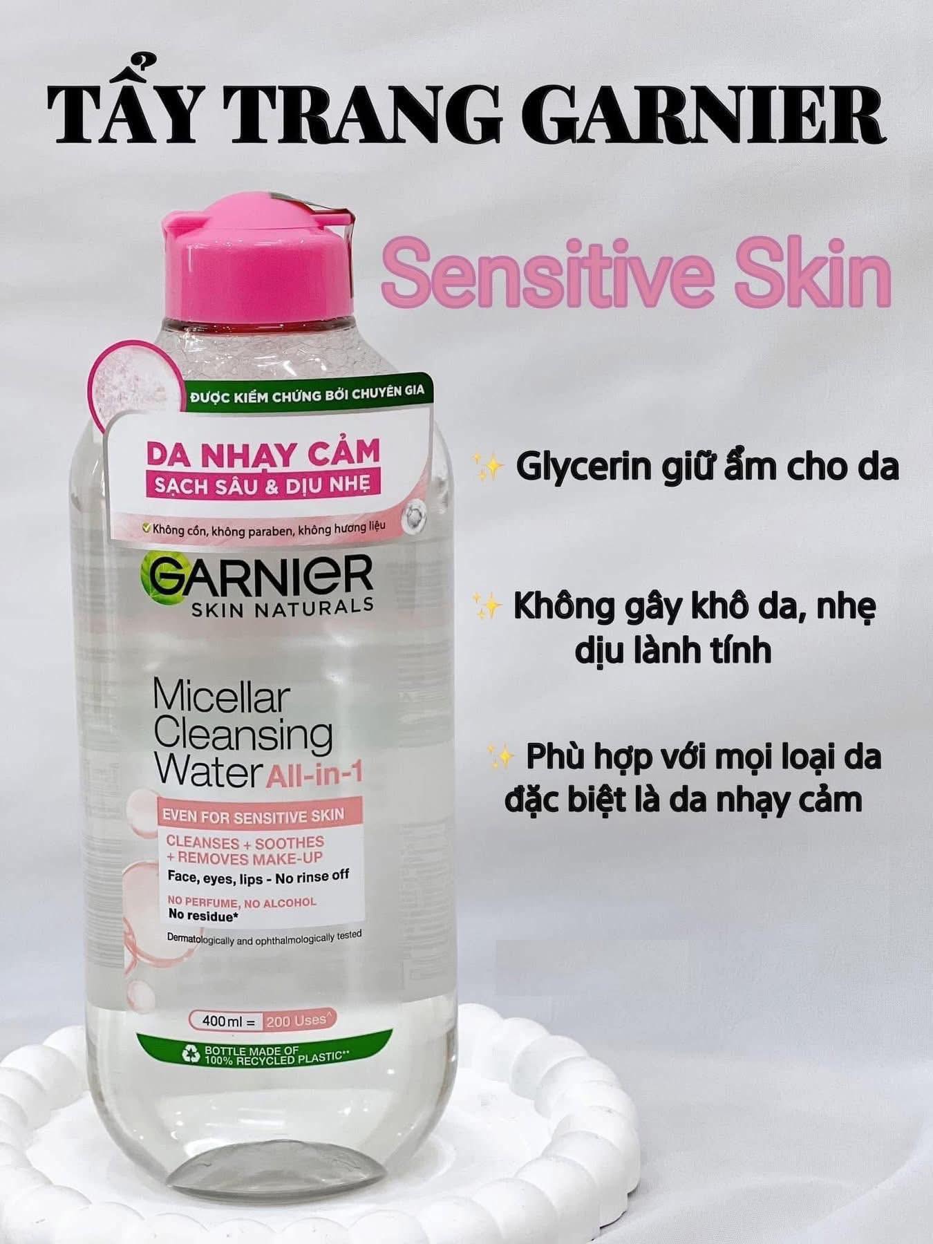 [🆕🇻🇳] TRẦN VÂN STORE Chuyên bán sỉ và lẻ giày dép,túi xách,quần áo,mỹ phẩm 👕 Top1Fashion 👗  Tìm đâu ra em tẩy trang tốt giá mềm mà còn phân loại da cụ thể như 𝐓𝐀̂̉𝐘 𝐓𝐑𝐀𝐍𝐆 𝐆𝐀𝐍𝐈𝐄𝐑 đây mọi người ơi…
Nước tẩy trang Garnier dành cho mọi loại da, kể  , shares-0✔️ , likes-0❤️️ , date-2025-07-05 02:38:32🇻🇳🇻🇳🇻🇳📰🆕