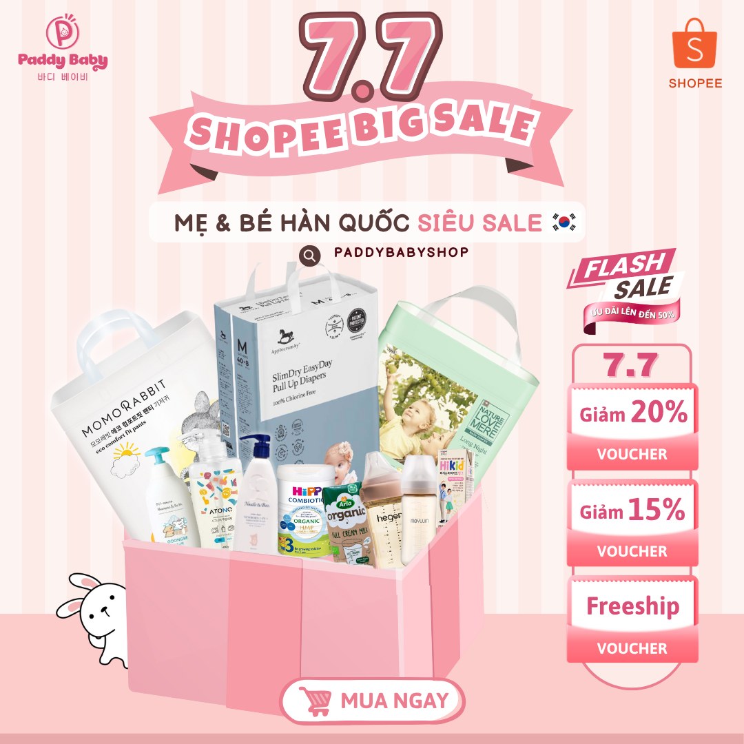 [🆕🇻🇳] Paddy Baby – Mẹ và Bé nội địa Hàn 🧑‍🧒❤️️👶⭐️  SHOPEE BIG SALE 7/7 – HOT DEAL MẸ BÉ
(paddybabyshop)
ĐỒ DÙNG MẸ & BÉ HÀN QUỐC SALE OFF UP TO 50%
VOUCHER KHỦNG TỪ SHOP + SHOPEE
FREESHIP TOÀN QUỐC, shares-0✔️ , likes-0❤️️ , date-2025-07-07 00:10:09🇻🇳🇻🇳🇻🇳📰🆕