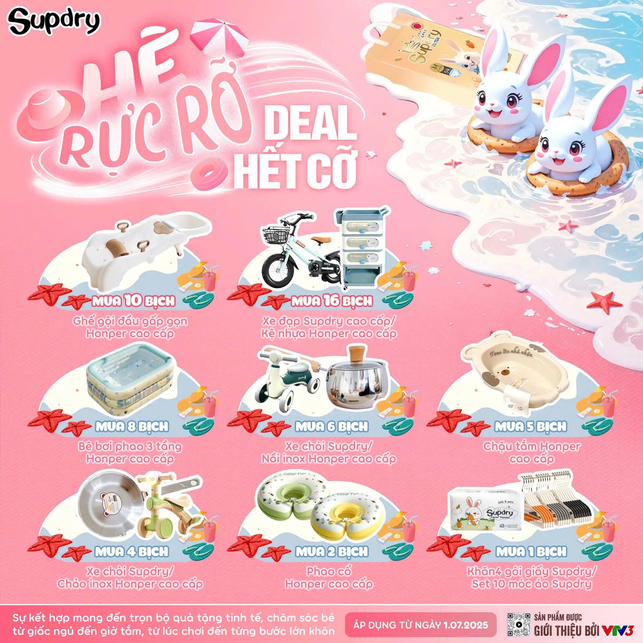 [🆕🇻🇳] Shop TOM BABY  Chuyên Bỉm,Thời trang cho bé,các loại Bánh kẹo, Kem, Thực phâm dinh dưỡng 🧑‍🧒❤️️👶⭐️ MẸ MUA BỈM – NHẬN LUÔN KỆ XỊN
ƯU ĐÃI CỰC YÊU: Mua 16b bỉm tặng 1 kệ nhựa honper cao cấp                                                                    , shares-1✔️ , likes-2❤️️ , date-2025-07-07 18:00:34🇻🇳🇻🇳🇻🇳📰🆕