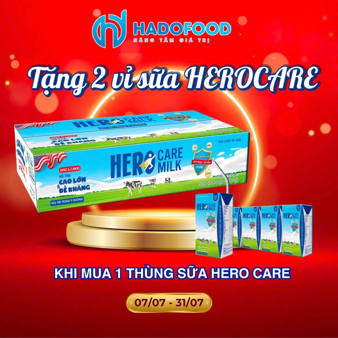 [🆕🇻🇳] Thế Giới Sữa Thịnh Quỳnh – Đông Hưng – Thái Bình 🧑‍🧒❤️️👶⭐️  KHUYẾN MÃI CỰC HOT CÙNG SỮA TƯƠI HEROCARE
Từ ngày 07/07 đến 31/07, đừng bỏ lỡ cơ hội nhận ưu đãi hấp dẫn khi mua sắm cùng Herocare!
Chỉ cần mua 1 thùng , shares-0✔️ , likes-0❤️️ , date-2025-07-07 23:23:37🇻🇳🇻🇳🇻🇳📰🆕