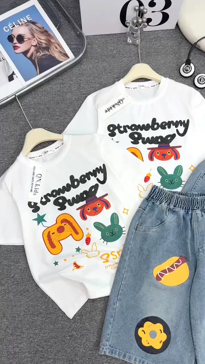 [🆕🇻🇳]  Sunny kids – Quần áo trẻ em 🧑‍🧒❤️️👶⭐️  Set đồ siêu yêu cho bé cá tính
Áo thun form rộng in hình + short jean thêu nổi bật
Năng động – Dễ thương – Chuẩn trendy!Size từ 25–52kg
SunnyKids –  , shares-0✔️ , likes-0❤️️ , date-2025-07-11 01:45:05🇻🇳🇻🇳🇻🇳📰🆕