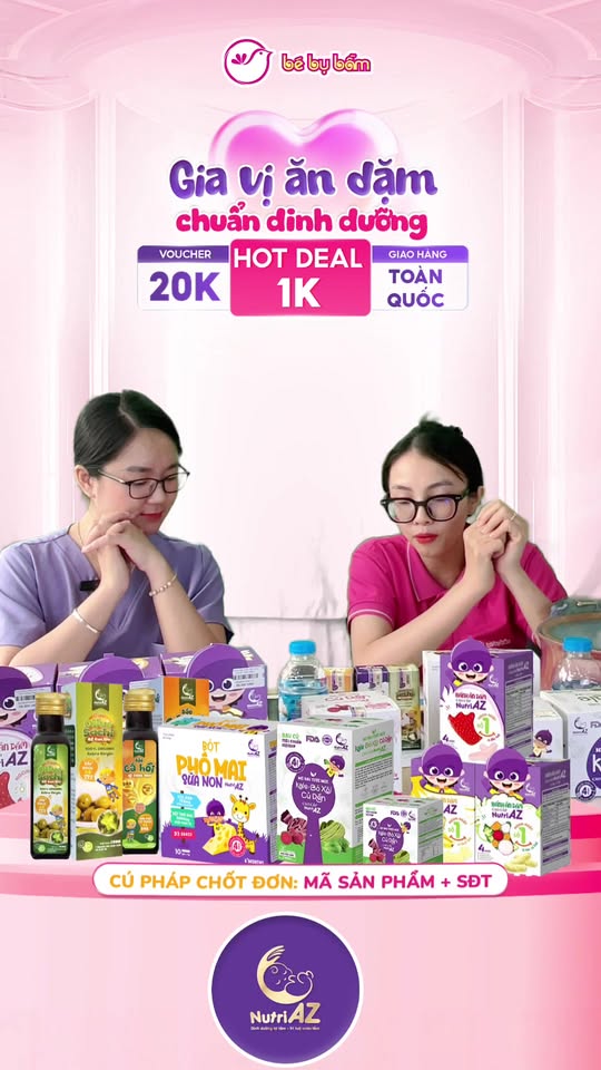[🆕🇻🇳]  Bé Bụ Bẫm  (Hiểu mẹ Yêu con) 🧑‍🧒❤️️👶⭐️ Xin chào các Mom tham gia phiên livestream đặc biệt của Bé Bụ Bẫm vs Nutri AZ để nhận hàng trăm ưu đãi cực HOT 
#bebubam #nutriaz , shares-0✔️ , likes-220❤️️ , date-2025-07-05 18:18:26🇻🇳🇻🇳🇻🇳📰🆕