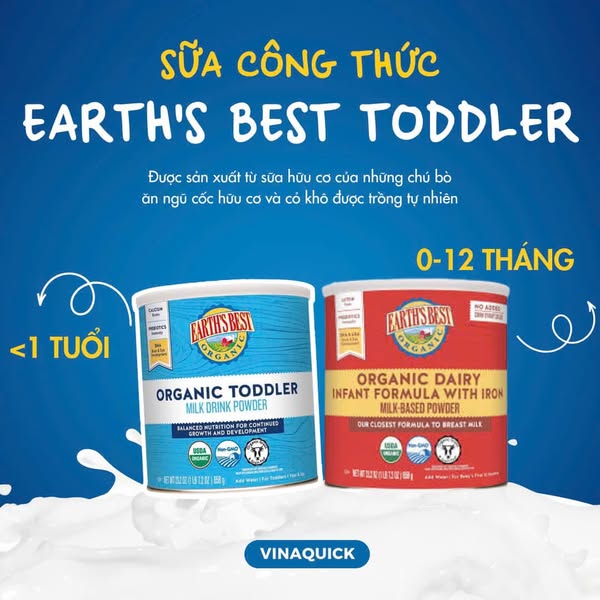 [🆕🇻🇳] Shop TOM BABY  Chuyên Bỉm,Thời trang cho bé,các loại Bánh kẹo, Kem, Thực phâm dinh dưỡng 🧑‍🧒❤️️👶⭐️ SỮA EARTH BEST ORGANICS
Sữa EARTH’S BEST ORGANIC được chứng nhận USDA và KOSHER của Mỹ, là một trong những sữa cao cấp nhất hiện nay đáp ứng sự phát triể , shares-1✔️ , likes-0❤️️ , date-2025-07-11 23:00:15🇻🇳🇻🇳🇻🇳📰🆕