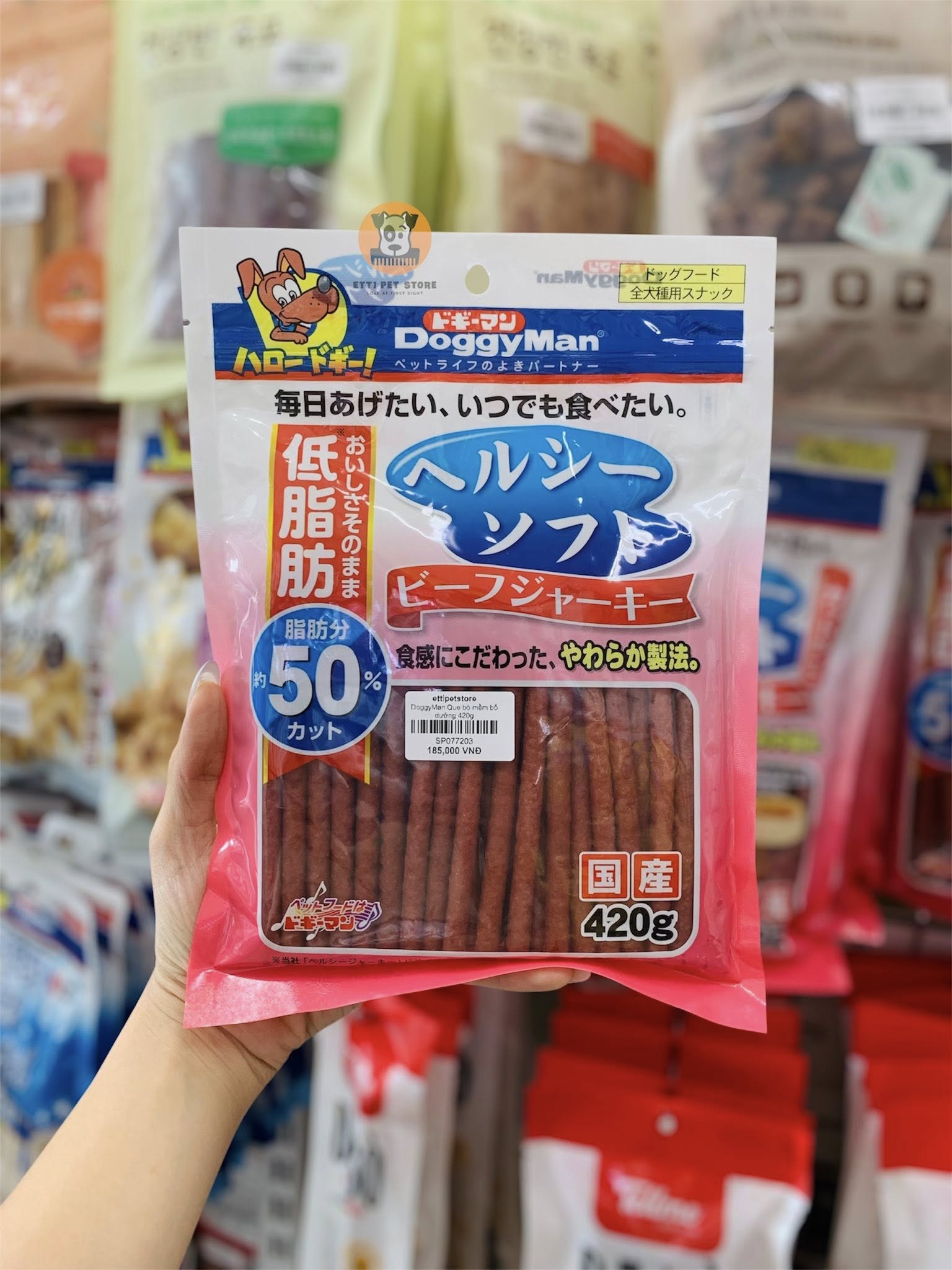 [🆕🇻🇳] ETTI PET STORE – Chăm sóc vật nuôi 🐶🦜 Top1Pets 🐱🐠 Doggyman soft beef stick for dog (Que bò mềm bổ dưỡng cho cún)185.000₫ (que dài / que nhỏ)Etti Pet Store – 45 Xuan Dieu, Tay Ho, HN (9am – 9pm)
0386. , shares-0✔️ , likes-0❤️️ , date-2025-07-13 21:18:20🐶🐱🇻🇳🇻🇳🇻🇳📰🆕