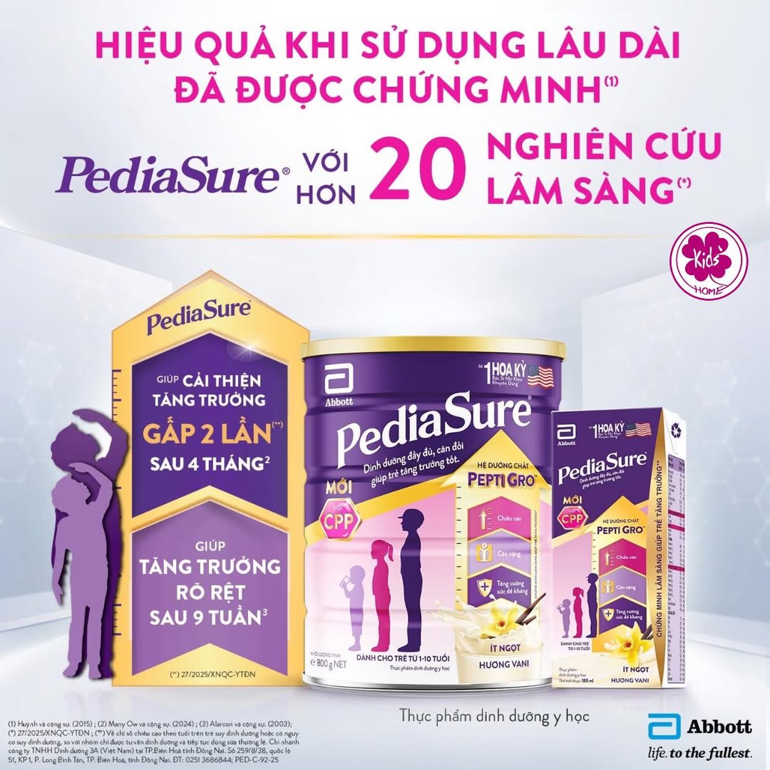 [🆕🇻🇳] Siêu thị mẹ và bé KidsHome – TRỌN GÓI COMBO ĐI SINH 🧑‍🧒❤️️👶⭐️ Mẹ mong con phát triển chiều cao, mẹ chọn Pediasure – nhãn hiệu số 1 được chuyên gia nhi khoa Hoa Kỳ khuyên dùng (*). Luôn lắng nghe và đồng hành cùng mẹ,  , shares-0✔️ , likes-1❤️️ , date-2025-07-18 16:25:49🇻🇳🇻🇳🇻🇳📰🆕