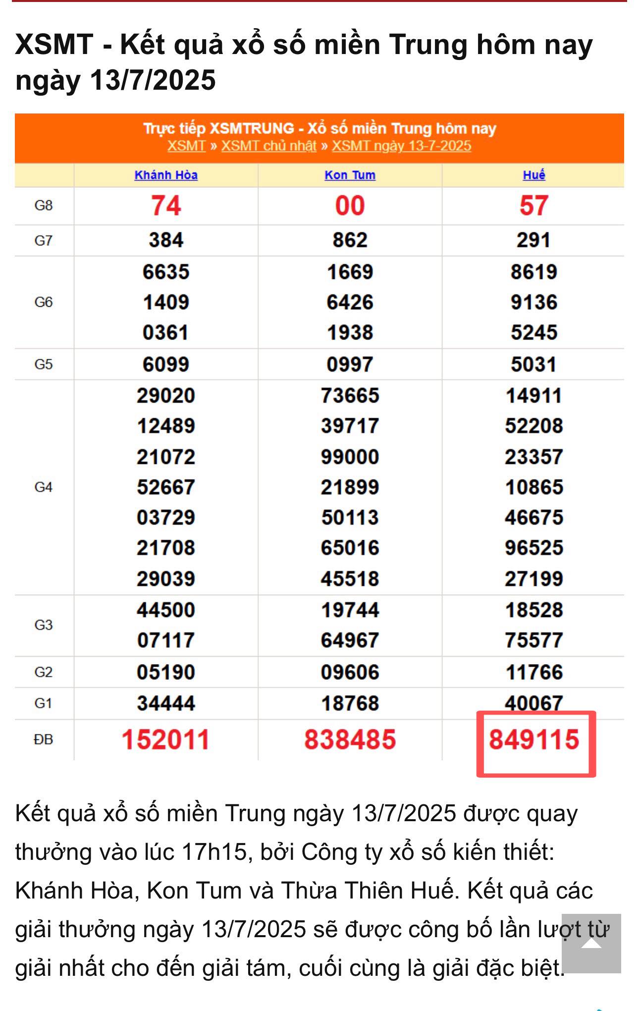 [🆕🇻🇳] The BeTi Food-Cửa hàng đồ ăn Hàn Quốc 🍔 Top1Food  🍜  THÔNG BÁO MINI GAME
Vì ngày 12/7/2025 đài Huế không quay số, tiệm đã chọn kết quả xổ số Huế ngày 13/7/2025 để làm căn cứ trao thưởng.Và chúc mừng KHÁC , shares-0✔️ , likes-4❤️️ , date-2025-07-14 01:05:51🇻🇳🇻🇳🇻🇳📰🆕