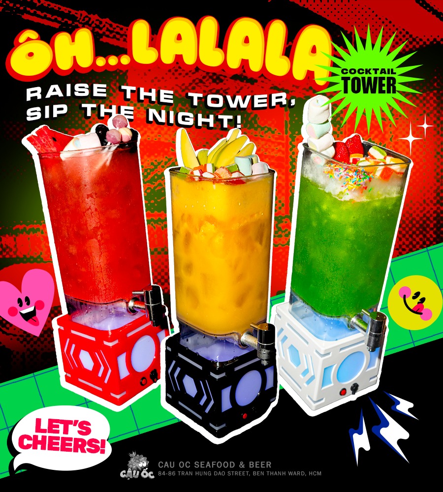 [🆕🇻🇳] CẬU ỐC Seafood & Beer – Nhà hàng Hải sản đẹp nhất, chất lượng nhất Sài Gòn 🍔 Top1Food  🍜 𝗖𝗢𝗖𝗞𝗧𝗔𝗜𝗟 𝗧𝗢𝗪𝗘𝗥 – 𝗥𝗔𝗜𝗦𝗘 𝗧𝗛𝗘 𝗧𝗢𝗪𝗘𝗥, 𝗦𝗜𝗣 𝗧𝗛𝗘 𝗡𝗜𝗚𝗛𝗧!
Đâu chỉ cuối tuần mới được bung mood? Giờ thì bất kỳ hôm nào bạn cũng có thể cùng hội bạn nâng tháp cockta , shares-6✔️ , likes-264❤️️ , date-2025-07-20 04:38:25🇻🇳🇻🇳🇻🇳📰🆕