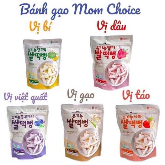 [🆕🇻🇳] Shop TOM BABY  Chuyên Bỉm,Thời trang cho bé,các loại Bánh kẹo, Kem, Thực phâm dinh dưỡng 🧑‍🧒❤️️👶⭐️ BÁNH GẠO ĂN DẶM MOMCHOICE CHO BÉ TỪ 6M+
Vị trái cây – Dạng que – Tan ngay trong miệng!
Bánh gạo Momchoice là lựa chọn lý tưởng cho bé yêu từ 6 tháng tuổi , shares-1✔️ , likes-0❤️️ , date-2025-07-12 18:00:05🇻🇳🇻🇳🇻🇳📰🆕