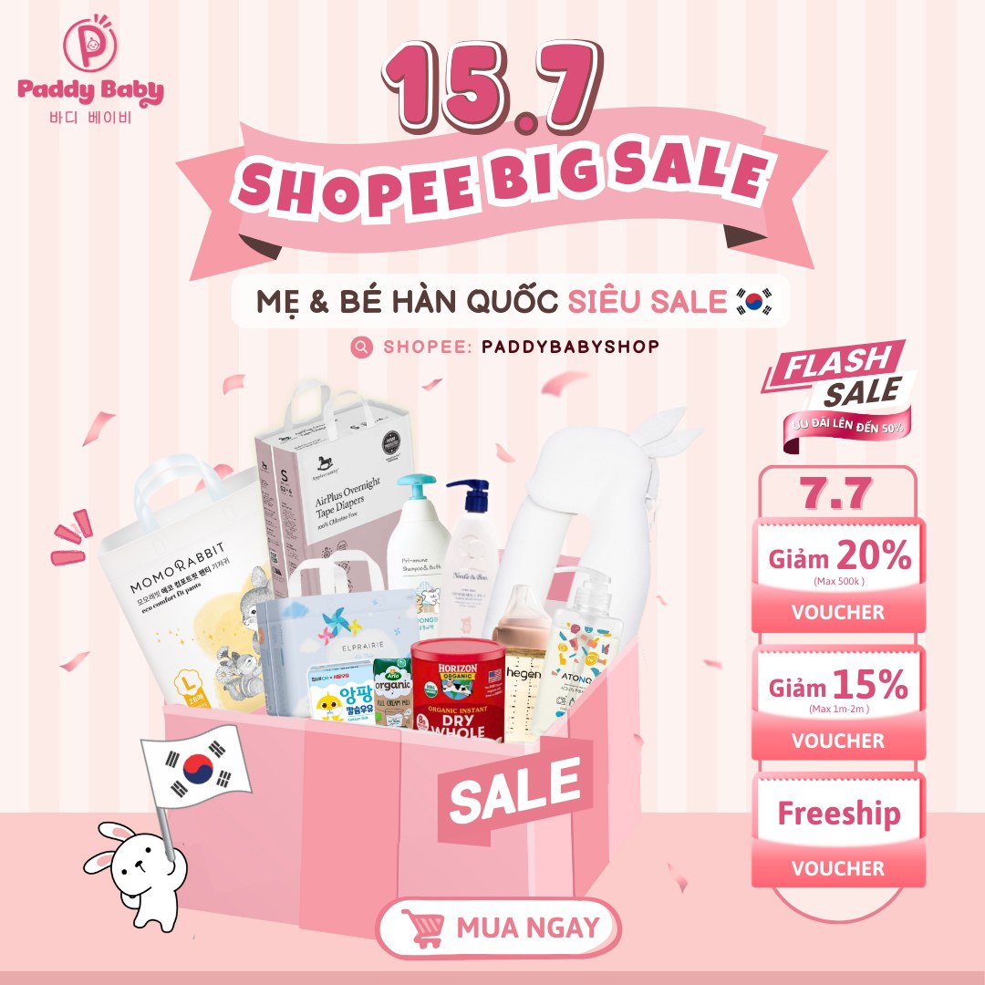 [🆕🇻🇳] Paddy Baby – Mẹ và Bé nội địa Hàn 🧑‍🧒❤️️👶⭐️  SHOPEE 15/7 – SIÊU SALE MẸ & BÉ
(paddybabyshop)
ĐỒ DÙNG MẸ & BÉ HÀN QUỐC SALE OFF UP TO 50%
VOUCHER KHỦNG TỪ SHOP + SHOPEE
FREESHIP TOÀN QUỐC#Sa , shares-1✔️ , likes-0❤️️ , date-2025-07-15 02:15:10🇻🇳🇻🇳🇻🇳📰🆕