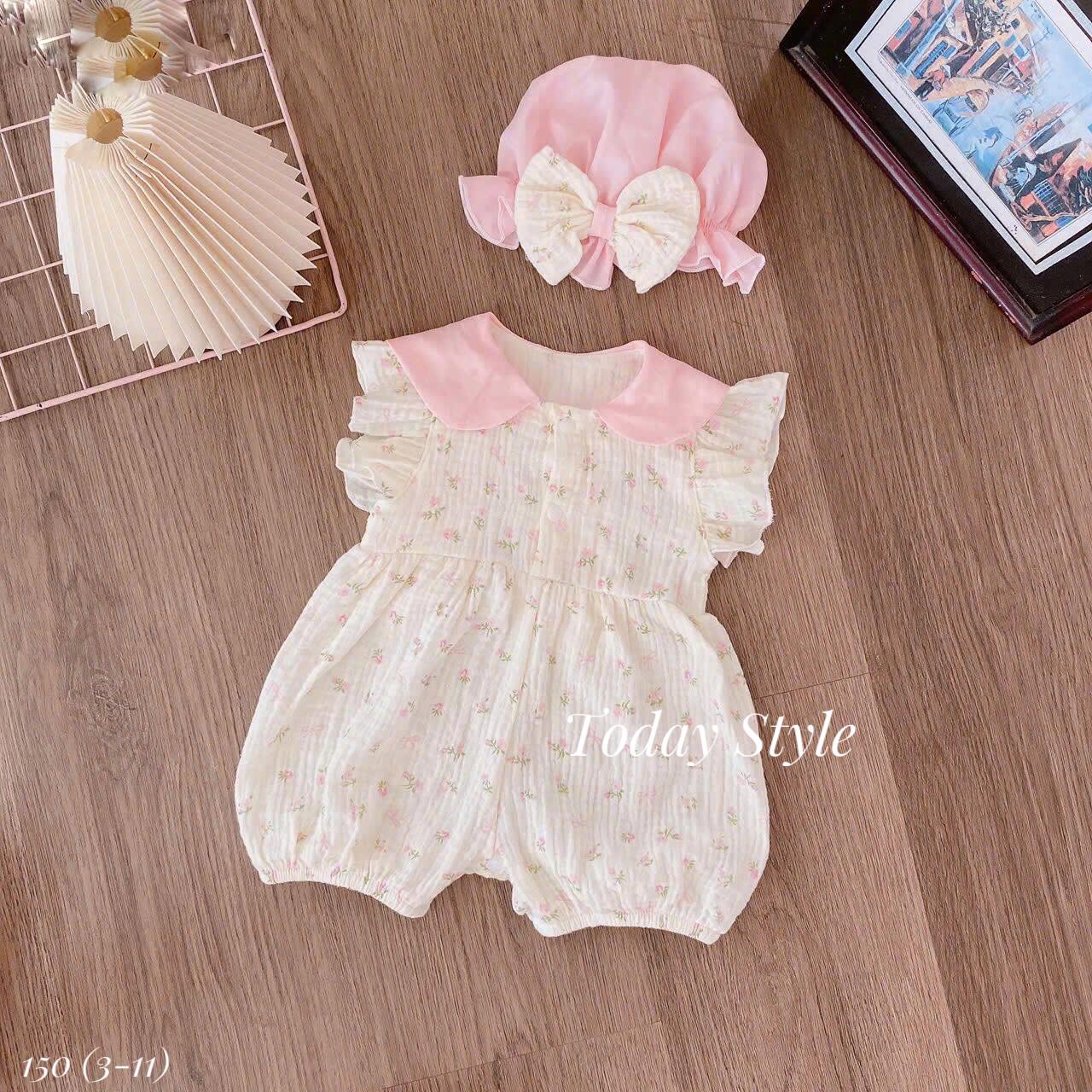 [🆕🇻🇳] Today style – Women’s wear 👕 Top1Fashion 👗   Nhẹ nhàng – Tinh tế – Yêu từ cái nhìn đầu tiênSet romper hoa nhí phối cổ hồng pastel + mũ nơ bigsize
➤ Nhìn bé như nàng thơ nhỏ trong nắng sớmVải m , shares-0✔️ , likes-2❤️️ , date-2025-07-23 03:50:23🇻🇳🇻🇳🇻🇳📰🆕