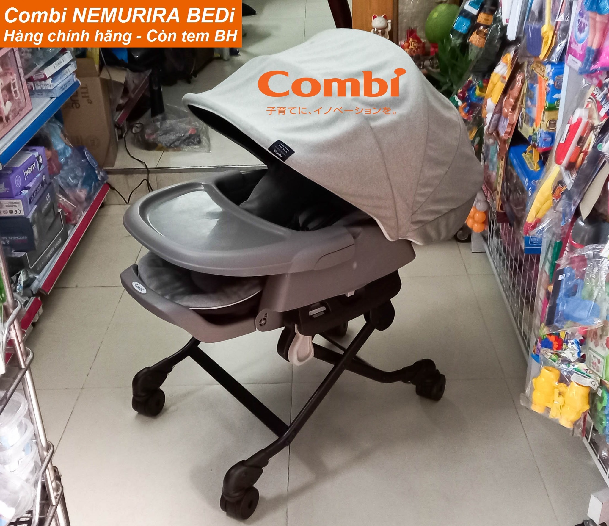[🧸️🇻🇳] Shop Đồ Chơi Cho Bé 🎈Top1Toys🧸️  95% Ghế nôi đa năng Combi NEMURIRA BEDi kèm màn chụp Magic. Hàng chính hãng, còn tem bảo hành của Combi (vẫn chưa kích hoạt bảo hành mặc dù đã mua & dùng v , shares-22✔️ , likes-0❤️️ , date-2025-08-08 03:09:01🇻🇳🇻🇳🇻🇳📰🆕
